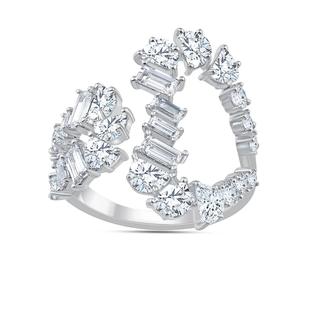 Mixed Cut Scattered Open Ring