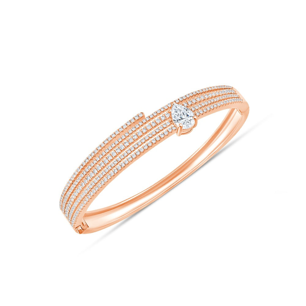 Pear Cut MultiRow Bracelet