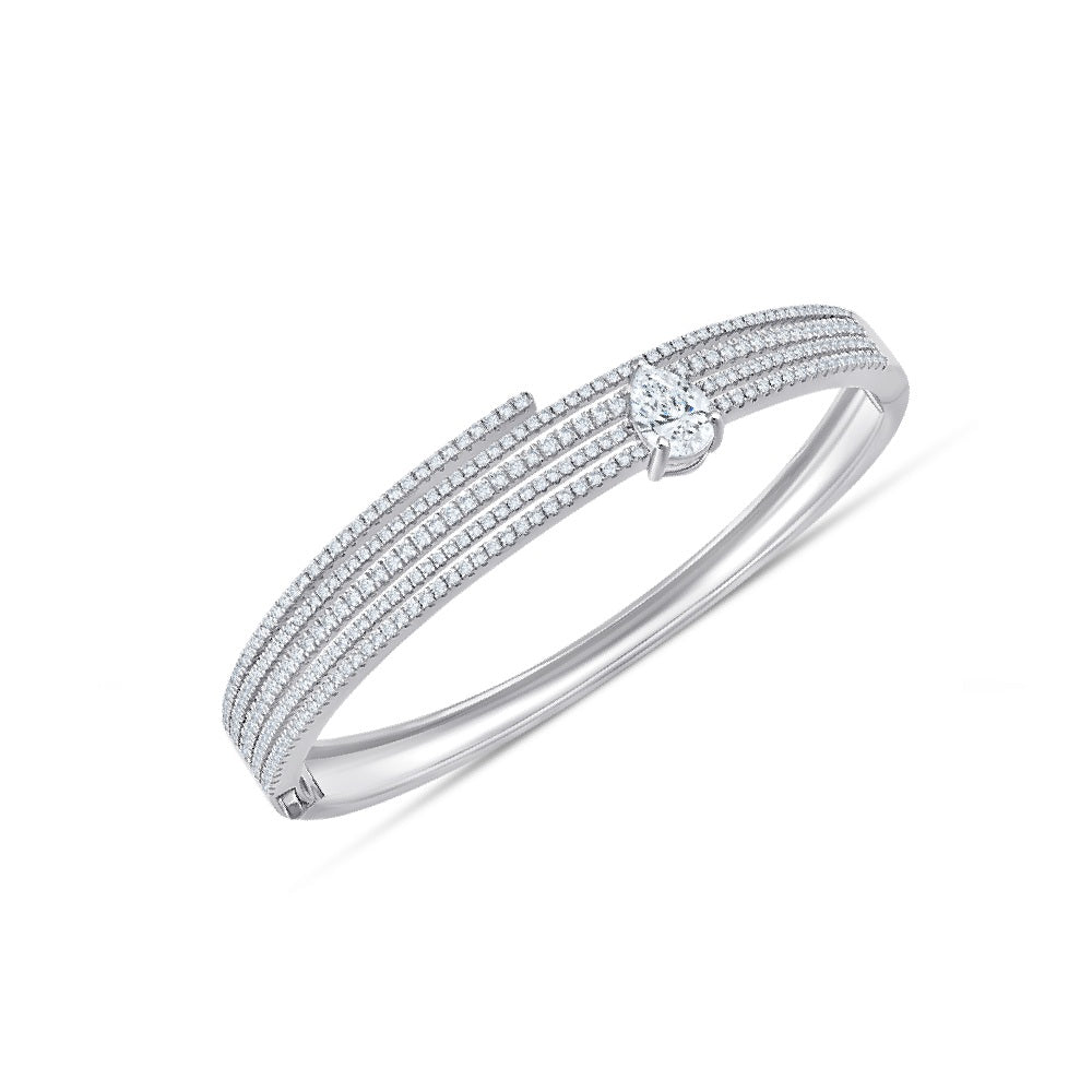 Pear Cut MultiRow Bracelet
