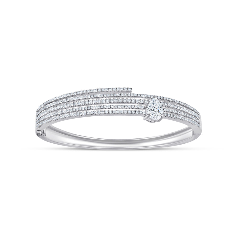 Pear Cut MultiRow Bracelet