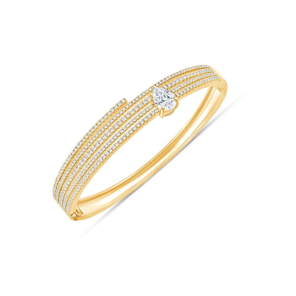 Pear Cut MultiRow Bracelet