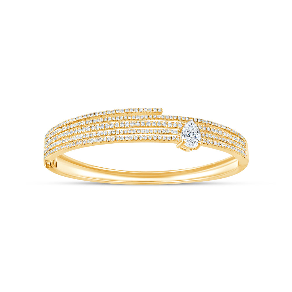 Pear Cut MultiRow Bracelet