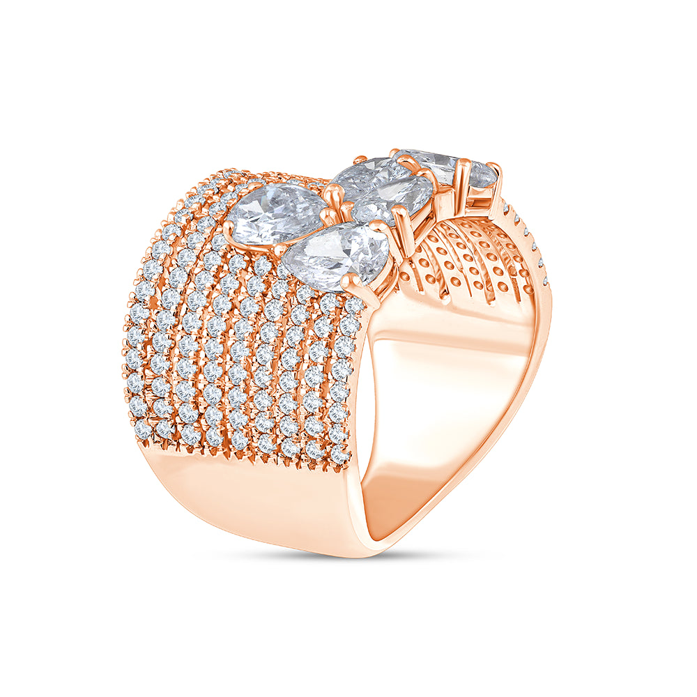 Pear Cut Cocktail Ring