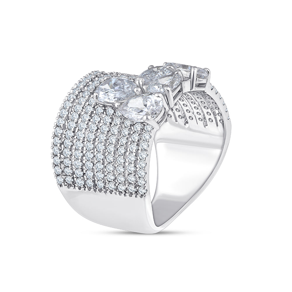 Pear Cut Cocktail Ring