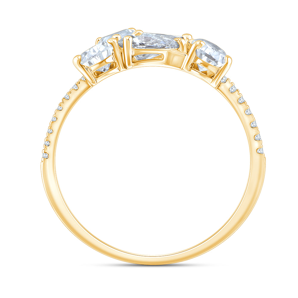 Pear Cut Cocktail Ring