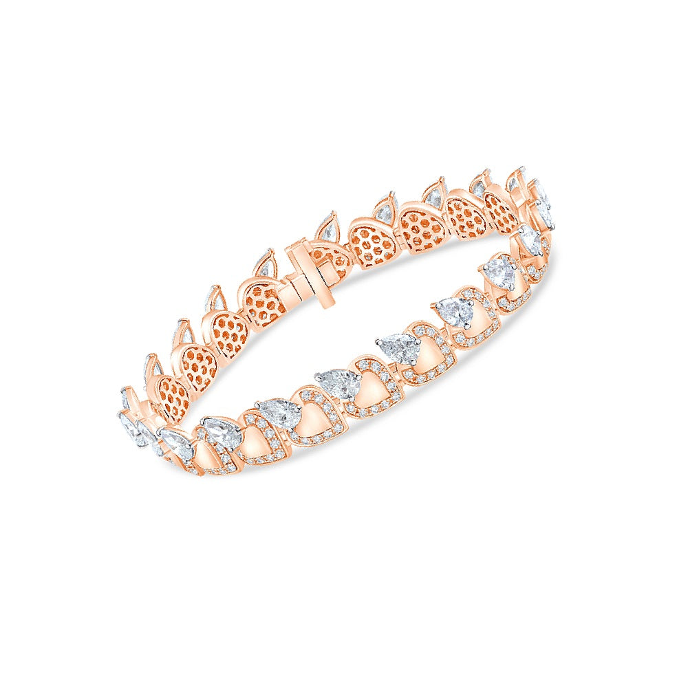 Pear Cut Line Bracelet