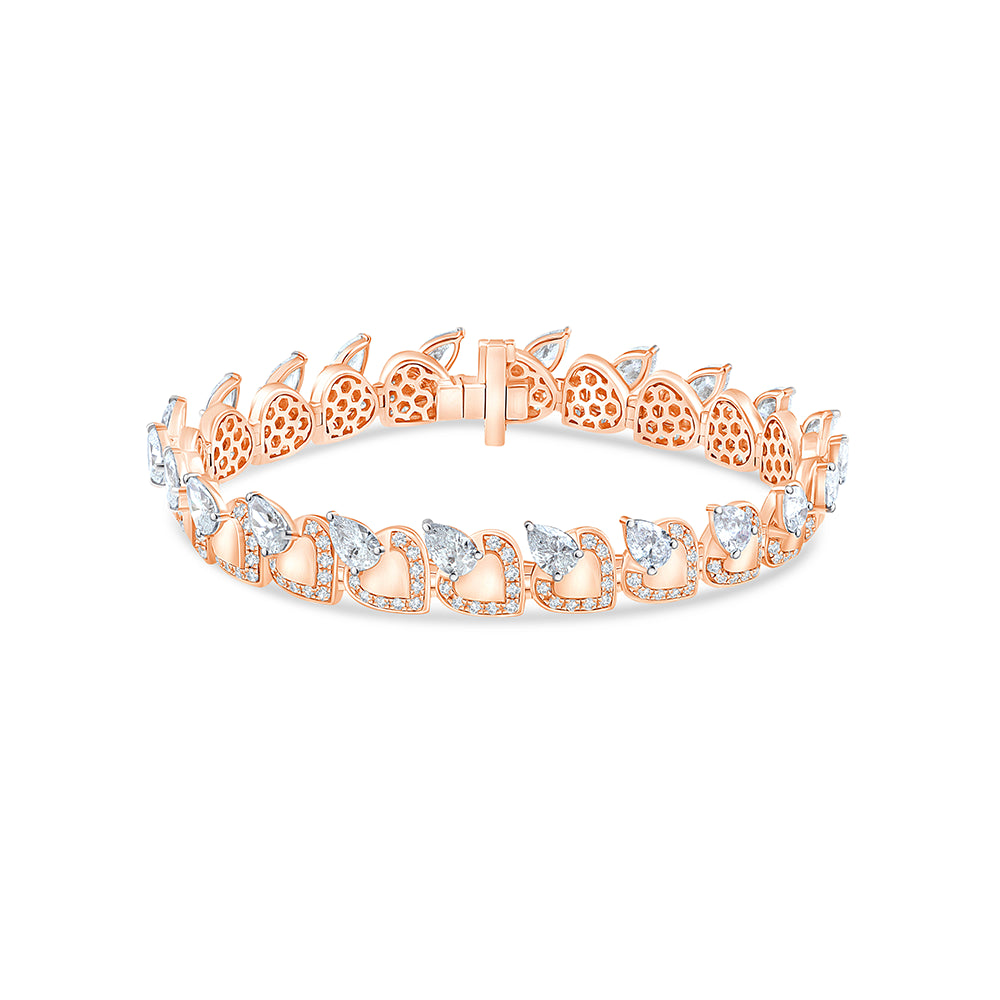 Pear Cut Line Bracelet