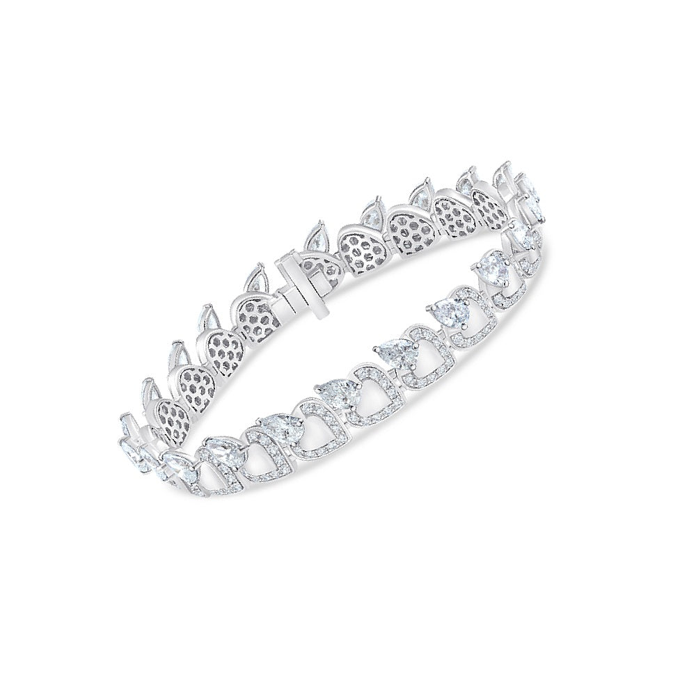 Pear Cut Line Bracelet
