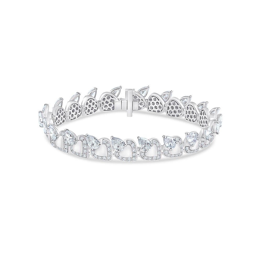 Pear Cut Line Bracelet