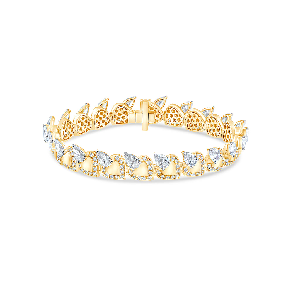 Pear Cut Line Bracelet