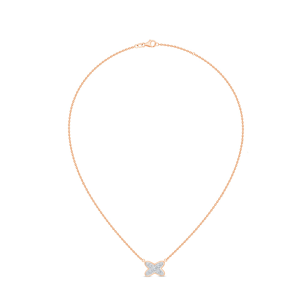 Brilliant Cut X Motif Pendant