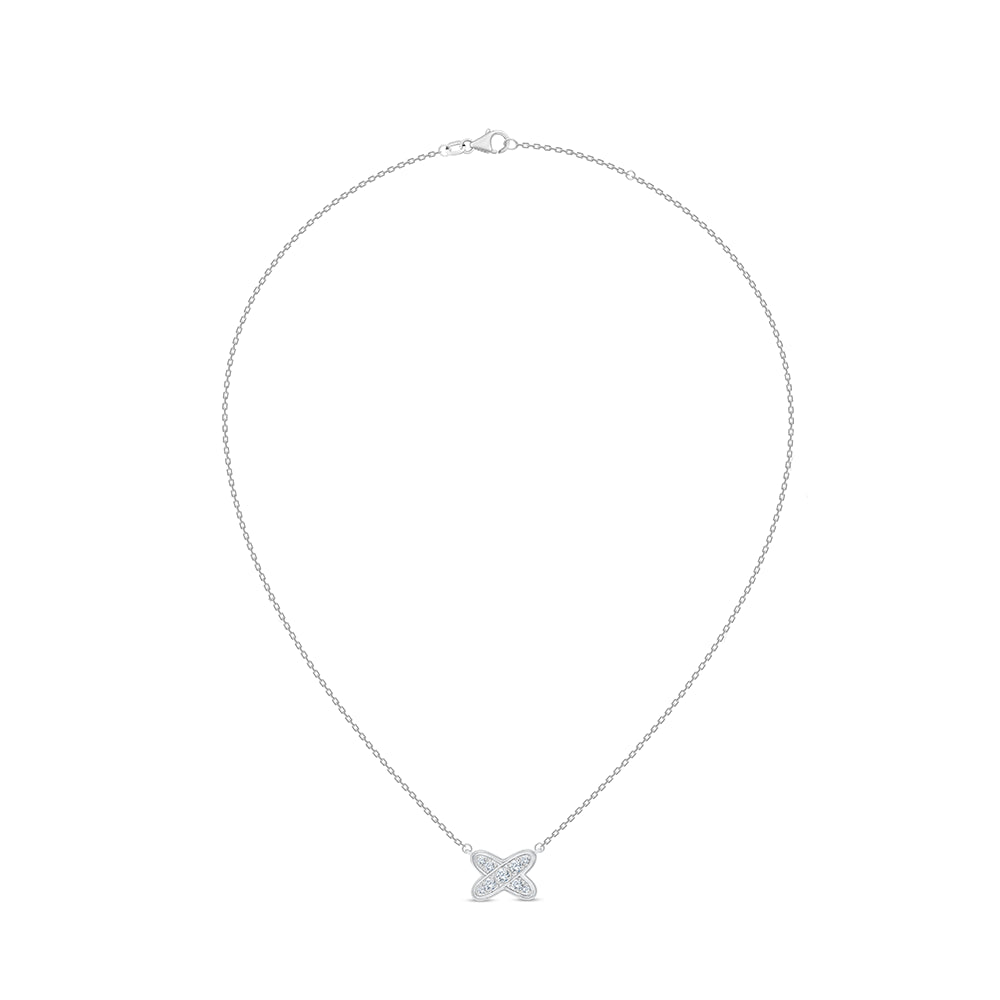 Brilliant Cut X Motif Pendant