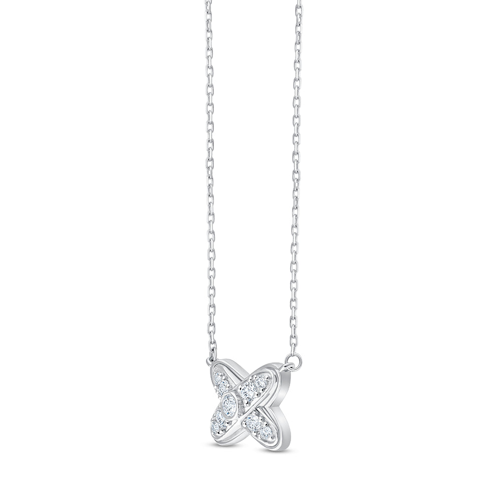 Brilliant Cut X Motif Pendant
