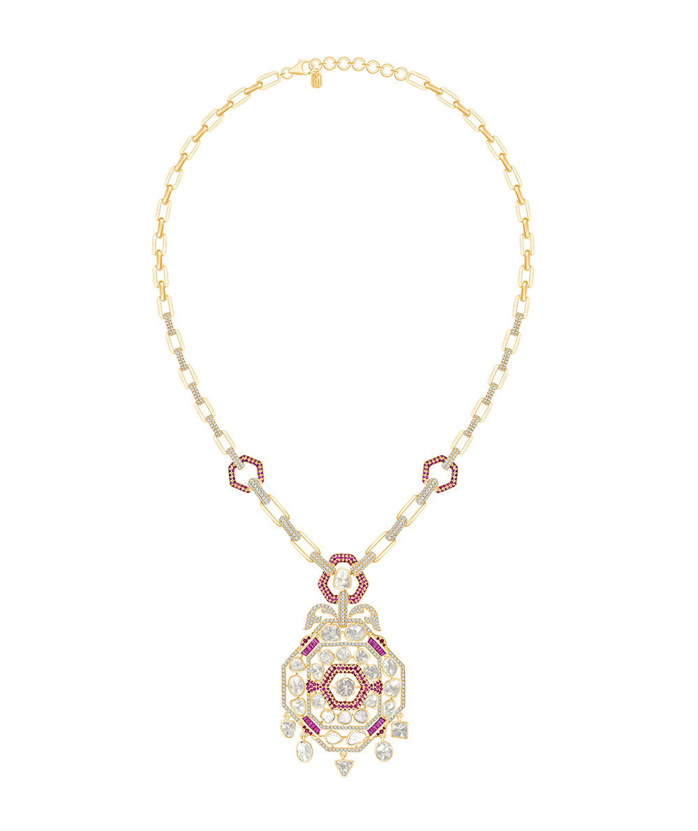 Polki Semi Precious Stone Pendant