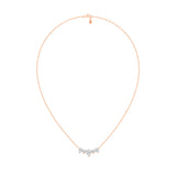 Alternating Cut FiveStone Pendant 