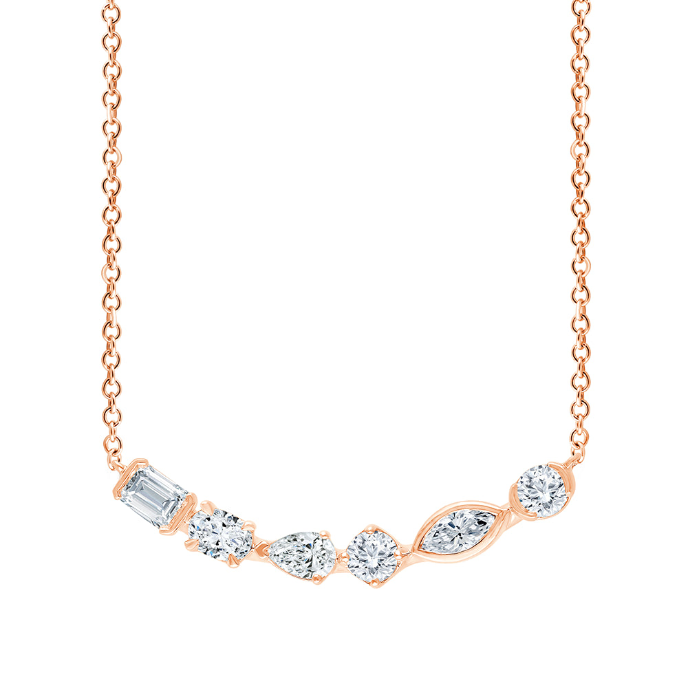 Mixed Cut SixStone Pendant 