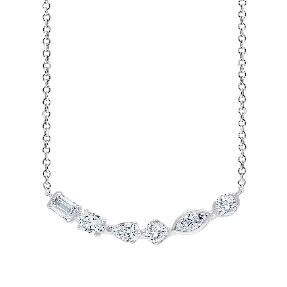 Mixed Cut SixStone Pendant 