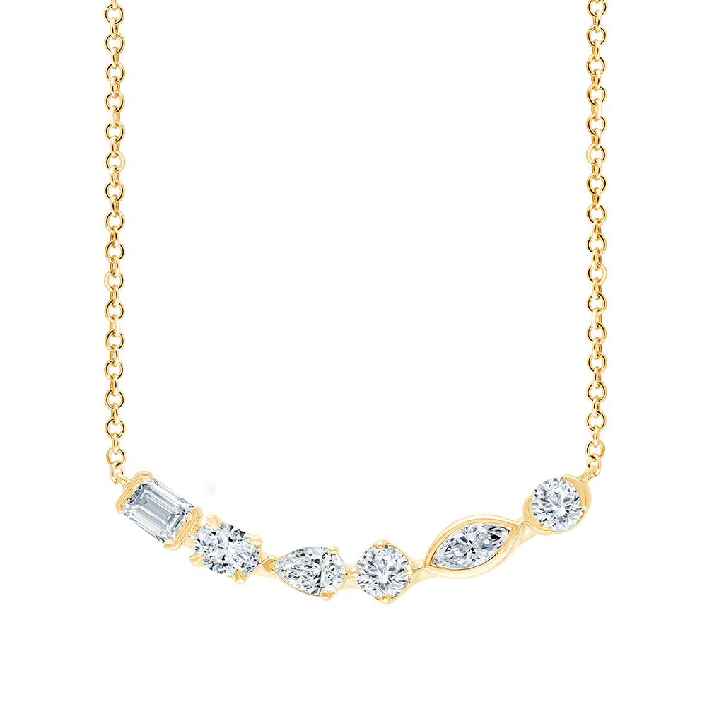 Mixed Cut SixStone Pendant 