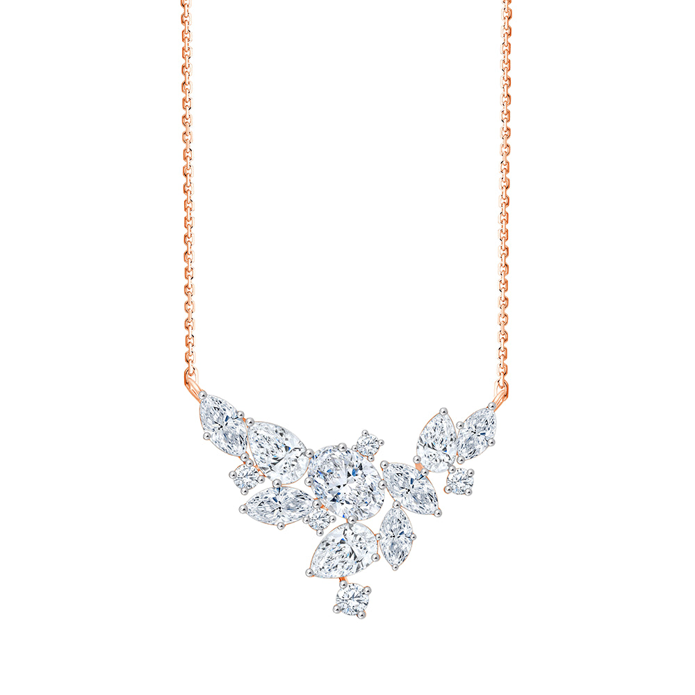 Mixed Cut Tapered Motif Pendant
