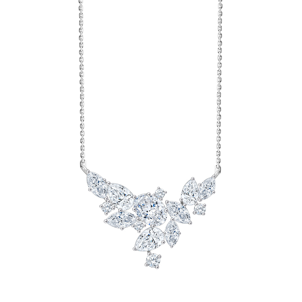 Mixed Cut Tapered Motif Pendant