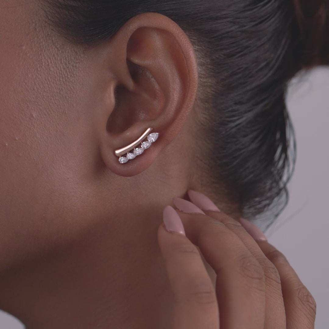 Pear Cut Line Ear Crawlers